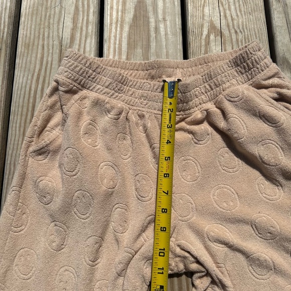 Aerie Offline Summer Lights Happy Face Terry Wide Leg Pant Women's Size  S/P - Picture 9 of 15